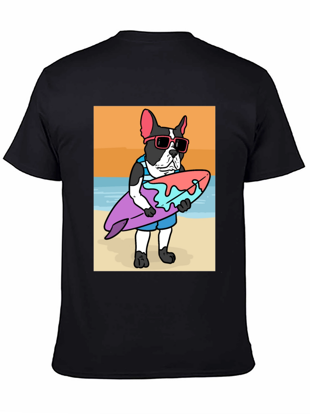 Surfing Dog T-Shirt – Cool Beach Dog Graphic Tee