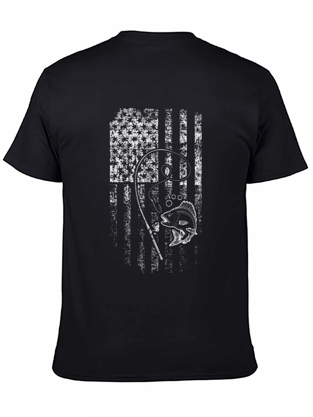Fishing USA Flag T-Shirt