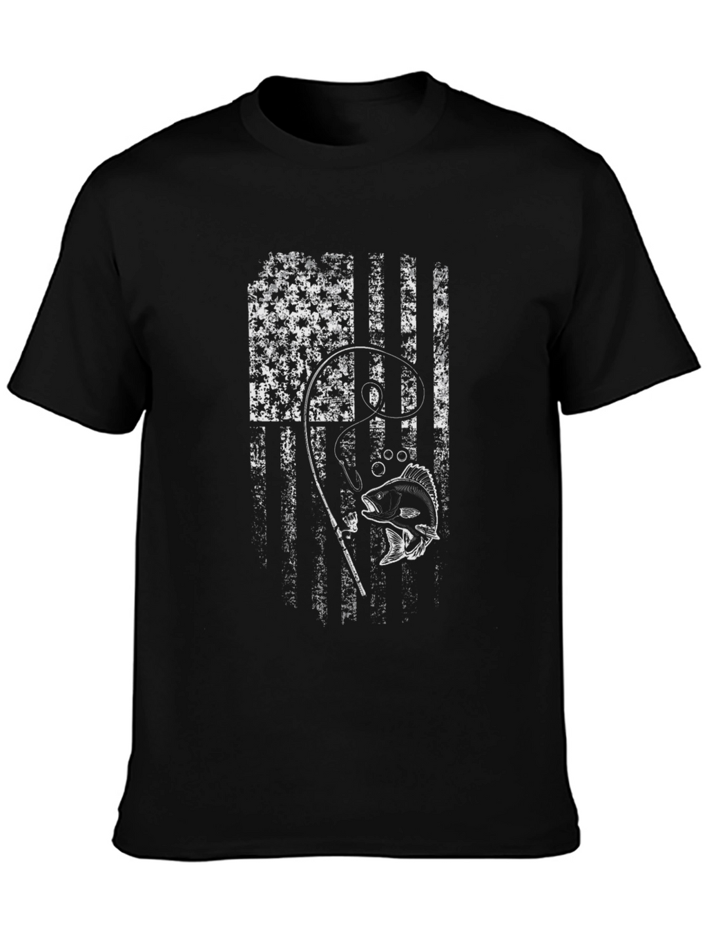 Fishing USA Flag T-Shirt