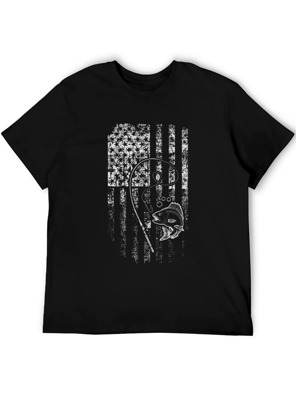 Fishing USA Flag T-Shirt