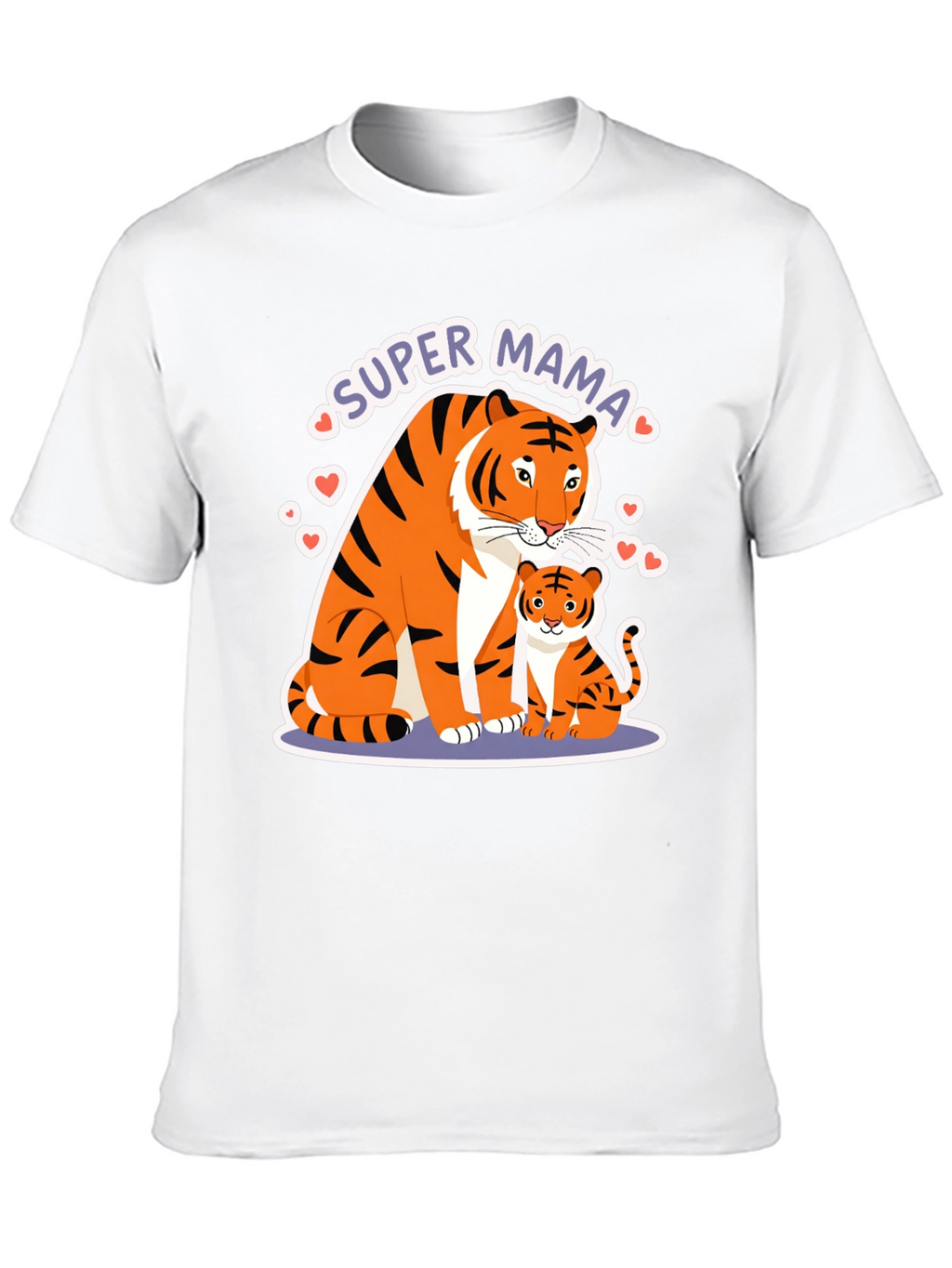 Super Mama Tiger Graphic T-Shirt
