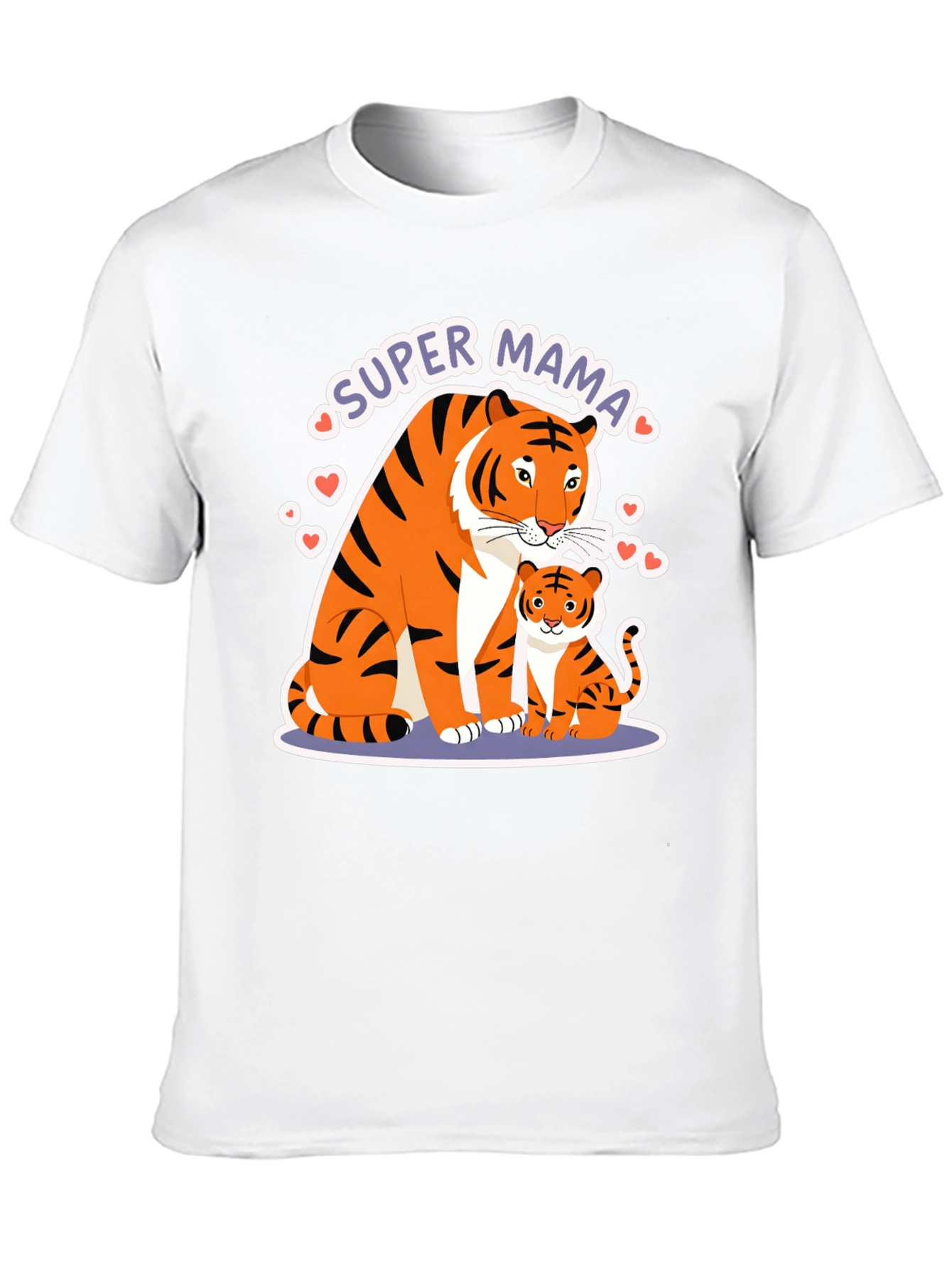 Super Mama Tiger Graphic T-Shirt