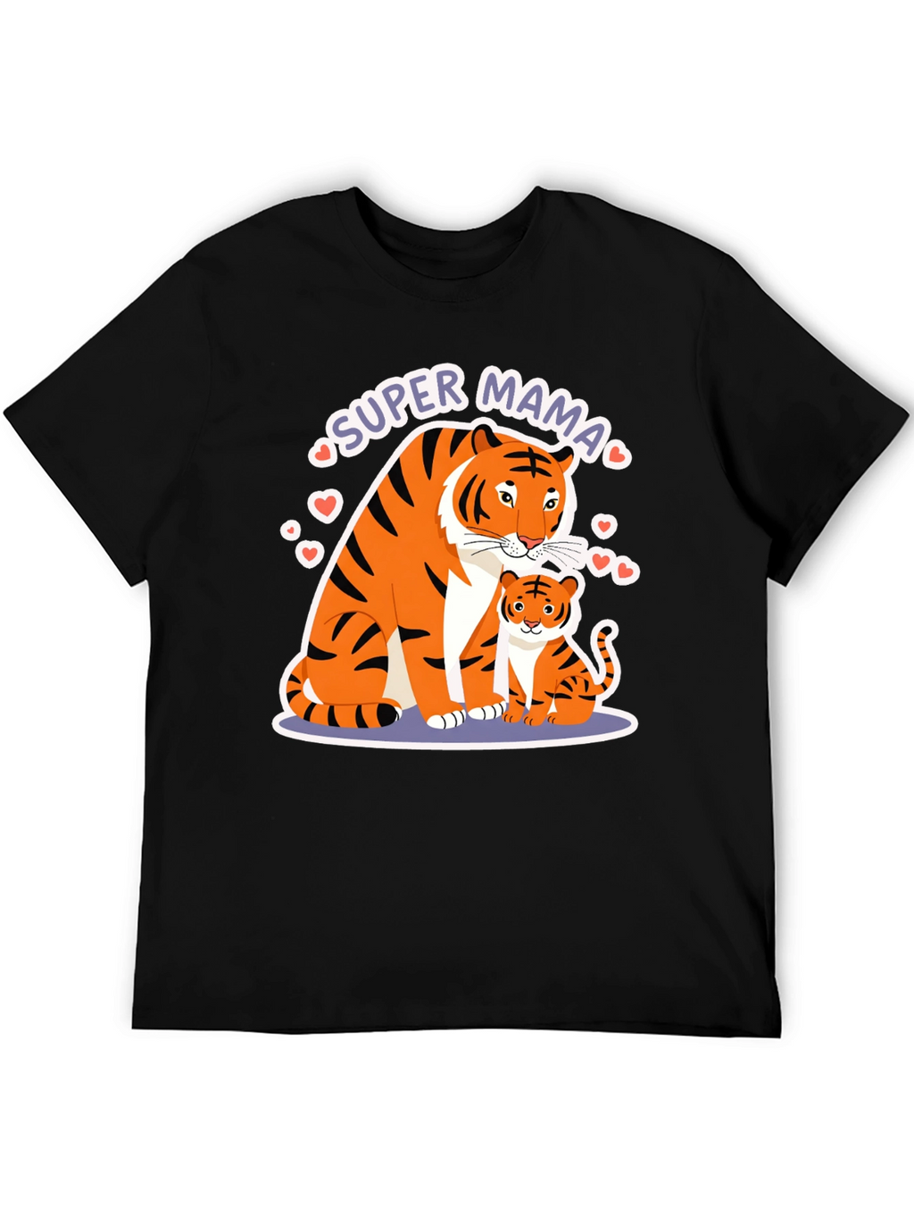 Super Mama Tiger Graphic T-Shirt