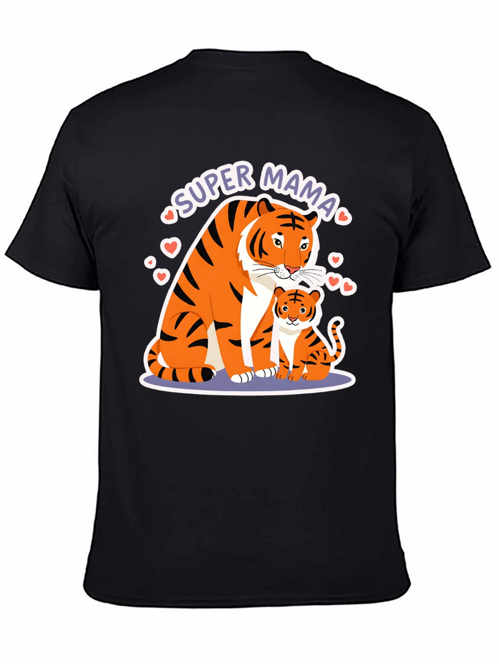 Super Mama Tiger Graphic T-Shirt