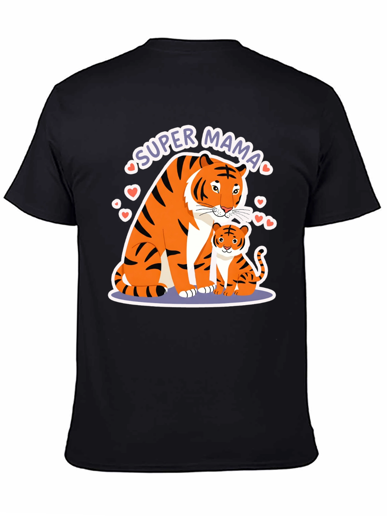 Super Mama Tiger Graphic T-Shirt