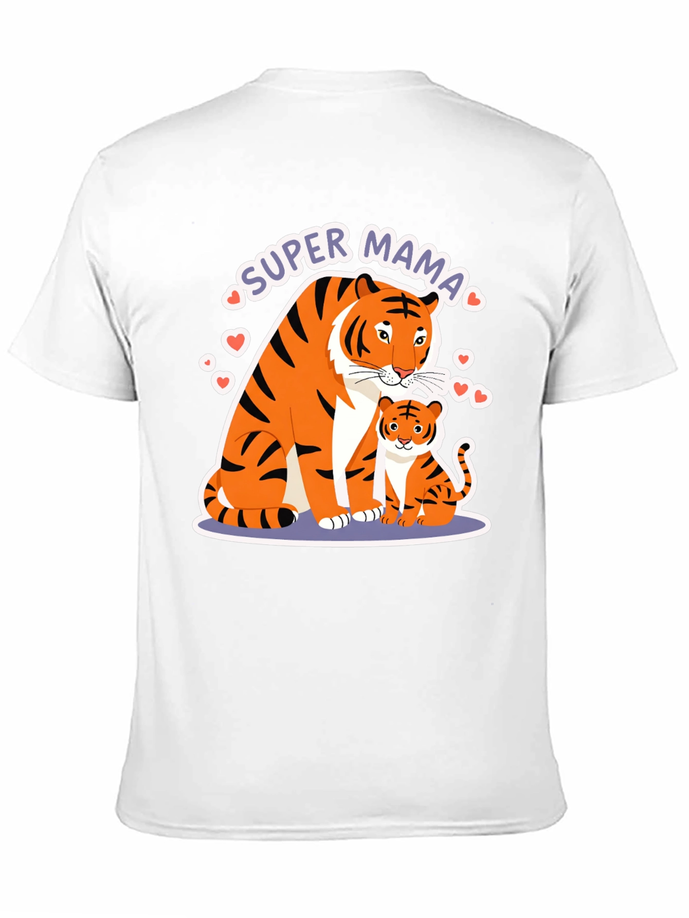 Super Mama Tiger Graphic T-Shirt
