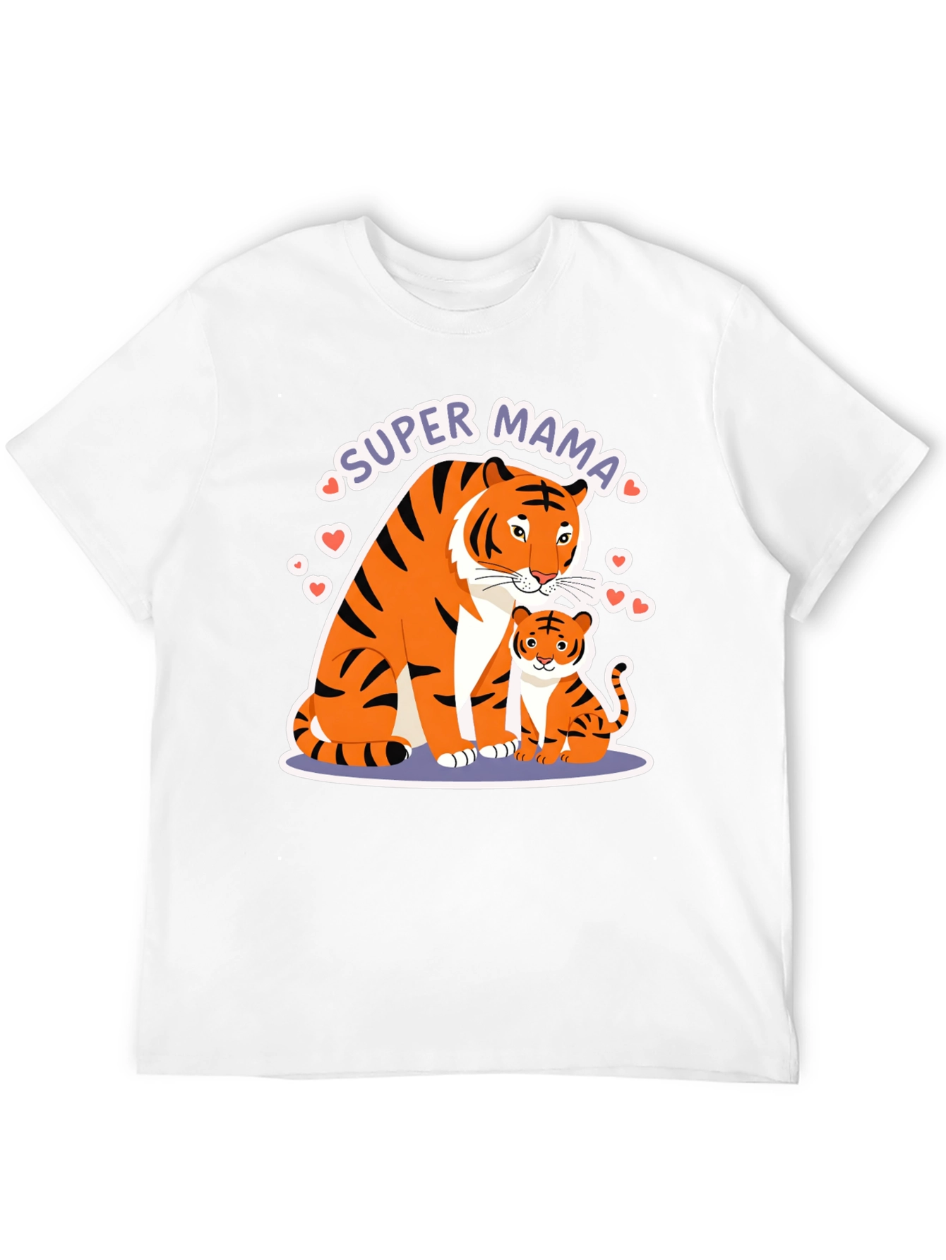 Super Mama Tiger Graphic T-Shirt