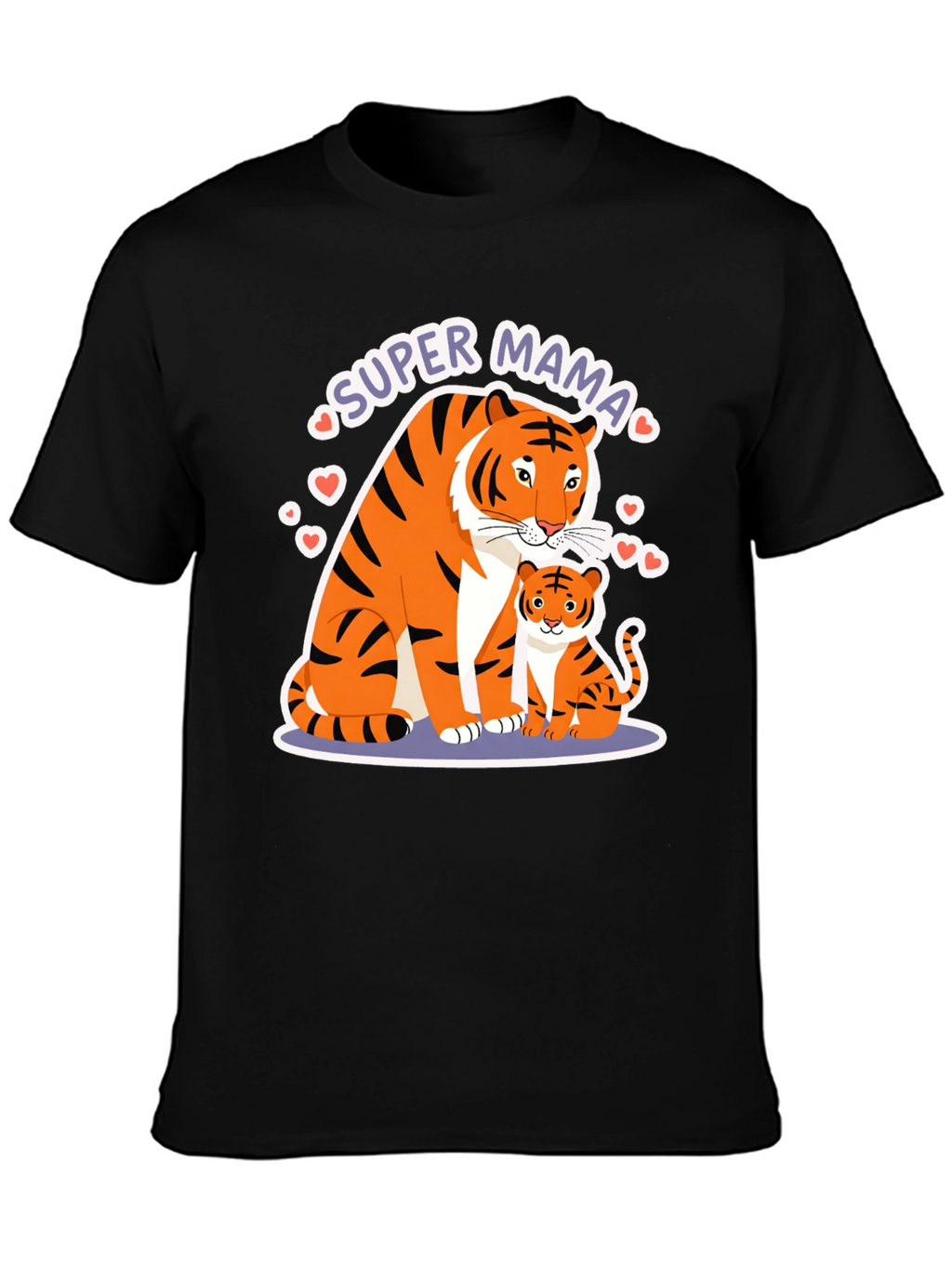 Super Mama Tiger Graphic T-Shirt
