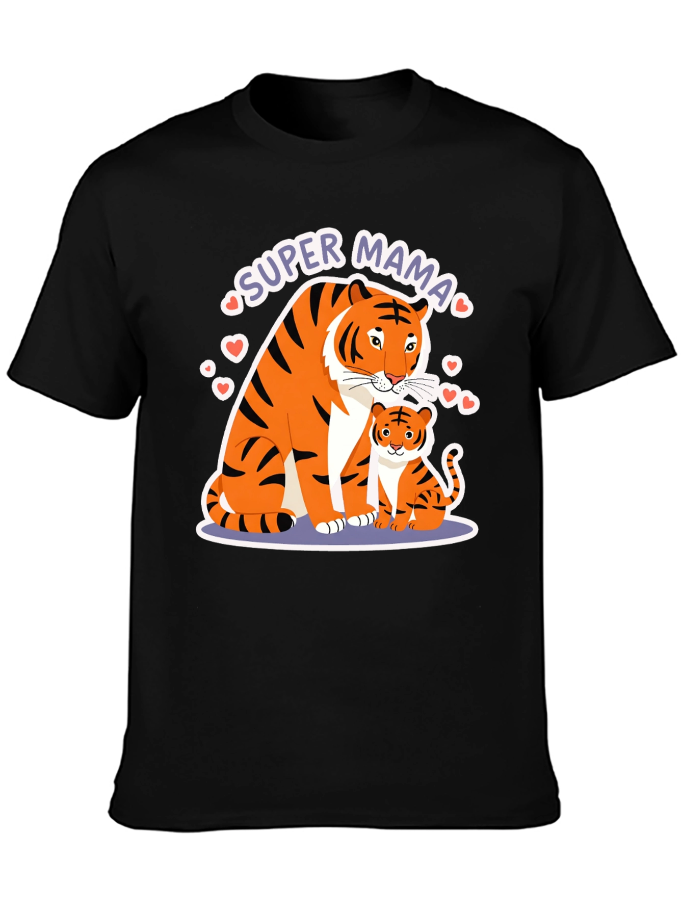 Super Mama Tiger Graphic T-Shirt