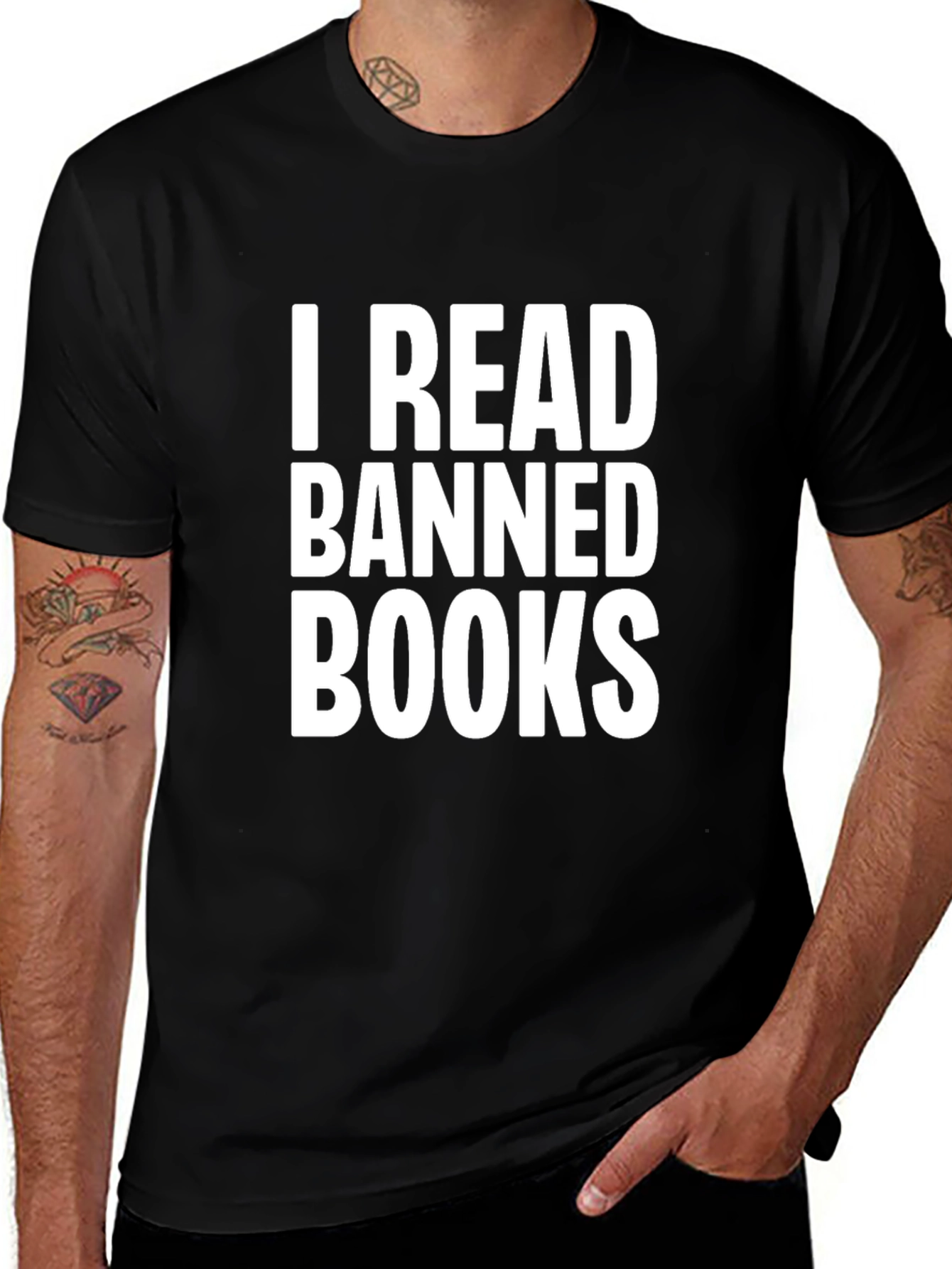 I Read Banned Books Black T-Shirt