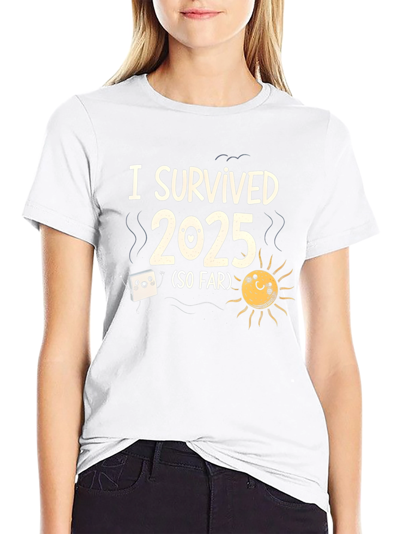 I Survived 2025 Funny Graphic T-Shirt