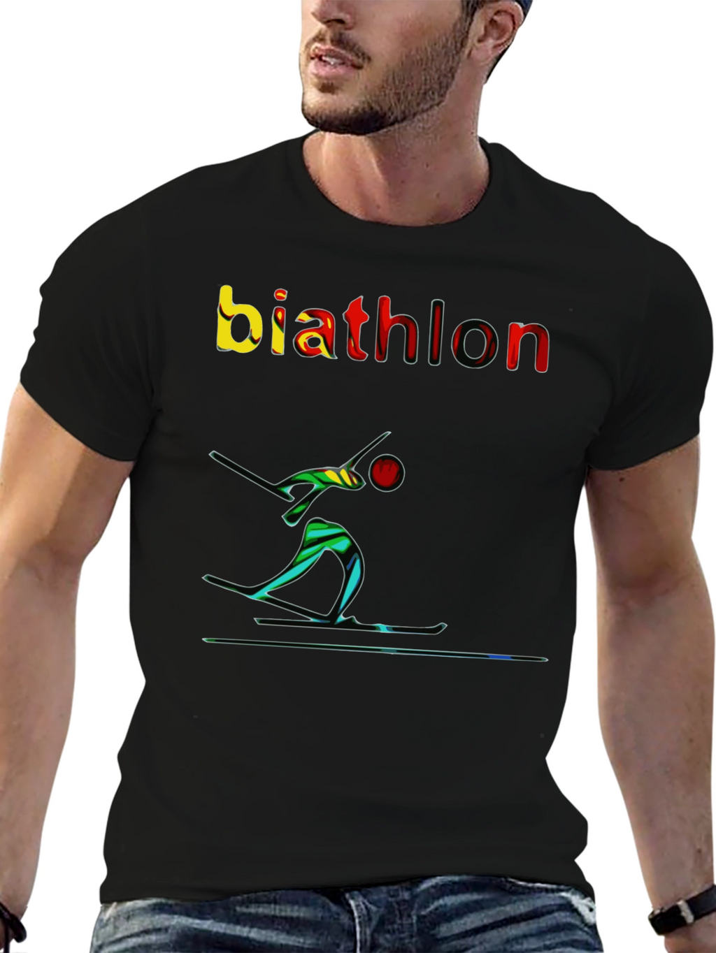 Biathlon T-Shirt - Artistic Design