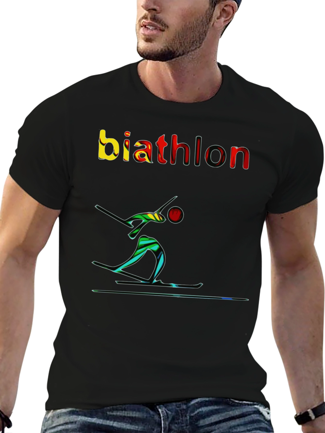 Biathlon T-Shirt - Artistic Design
