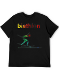 Biathlon T-Shirt - Artistic Design