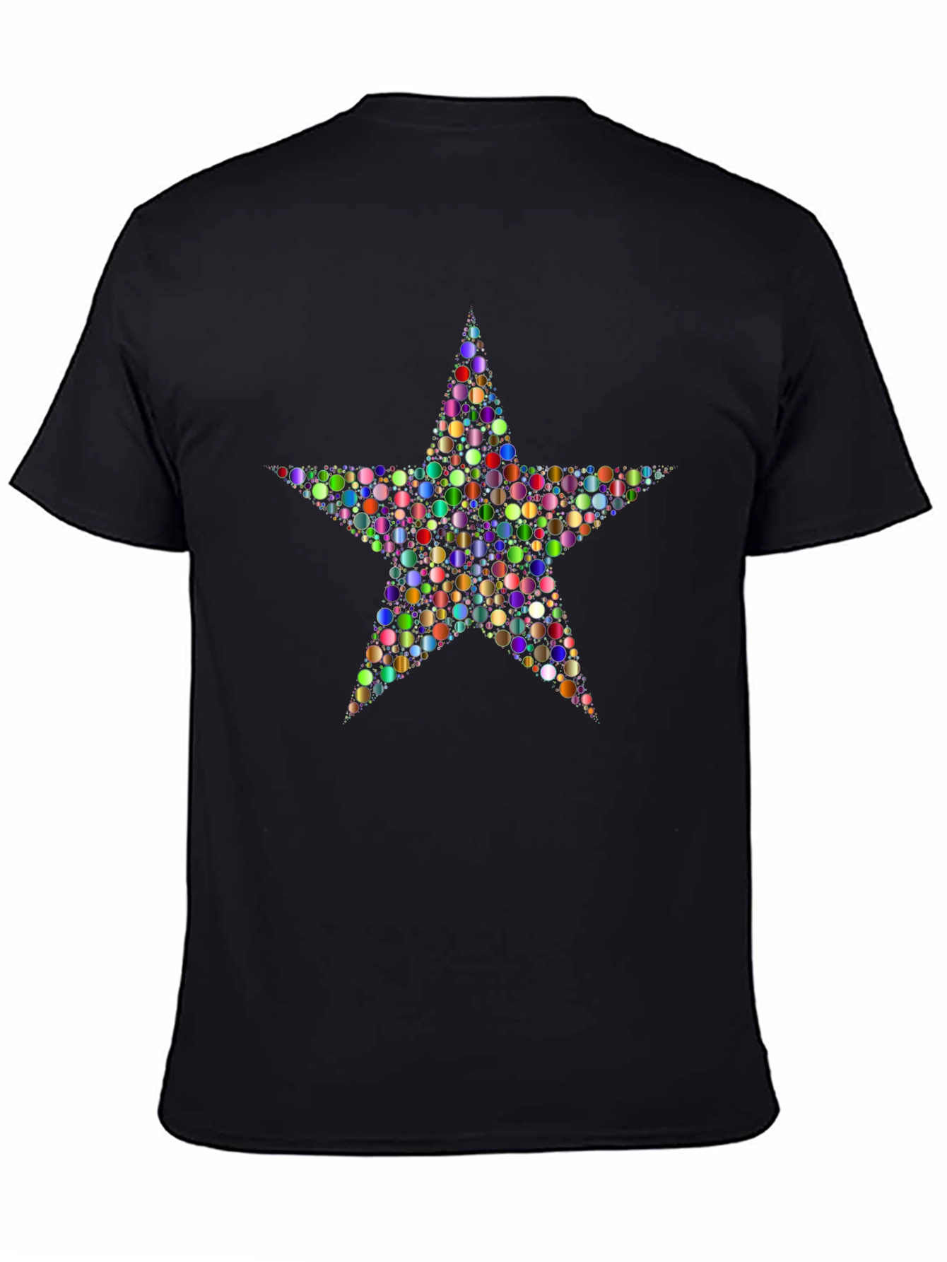 Colorful Star Graphic T-Shirt - Stylish Mens Tee
