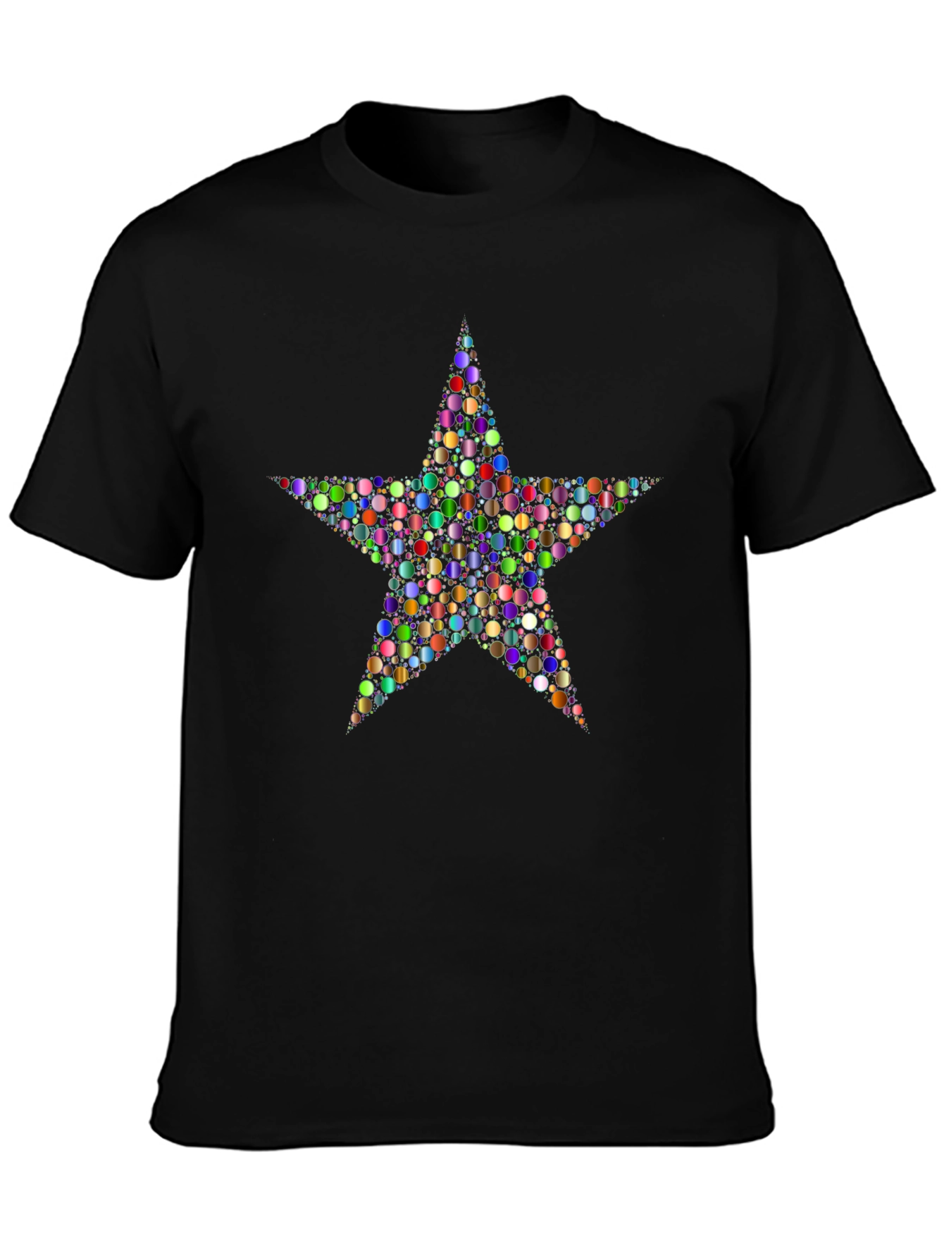 Colorful Star Graphic T-Shirt - Stylish Mens Tee
