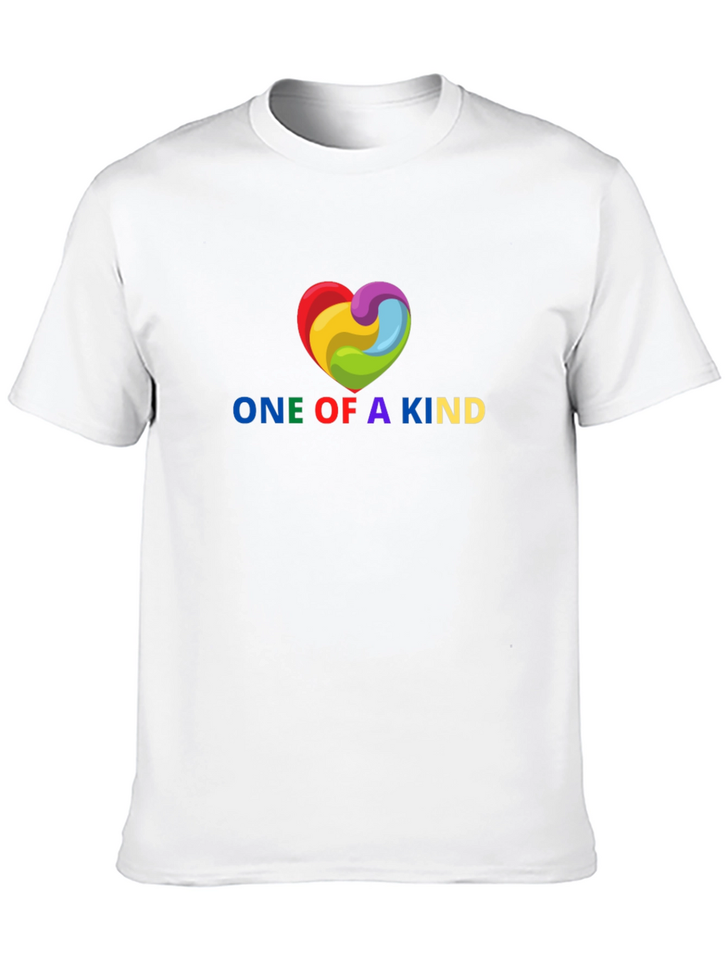 One Of A Kind Rainbow Heart T-Shirt