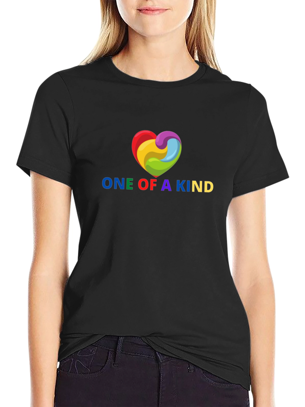 One Of A Kind Rainbow Heart T-Shirt