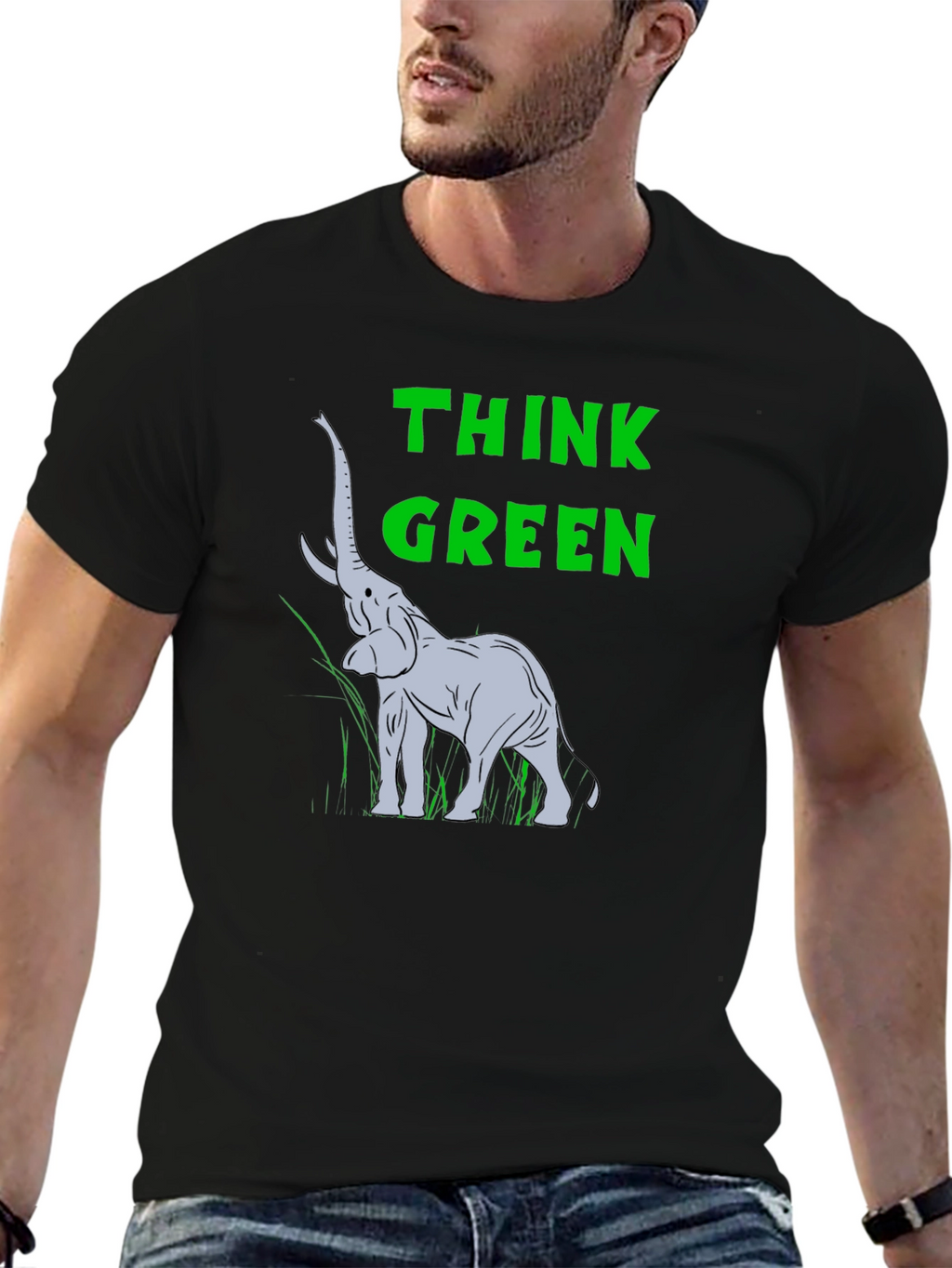 Think Green Elephant T-Shirt