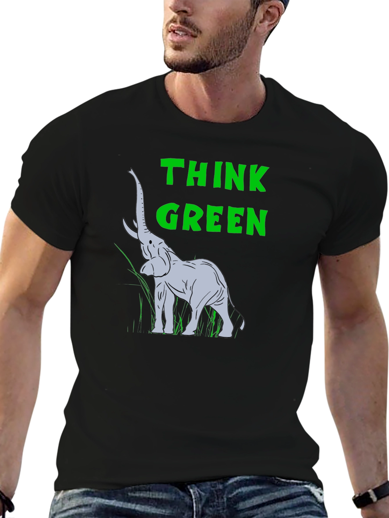 Think Green Elephant T-Shirt