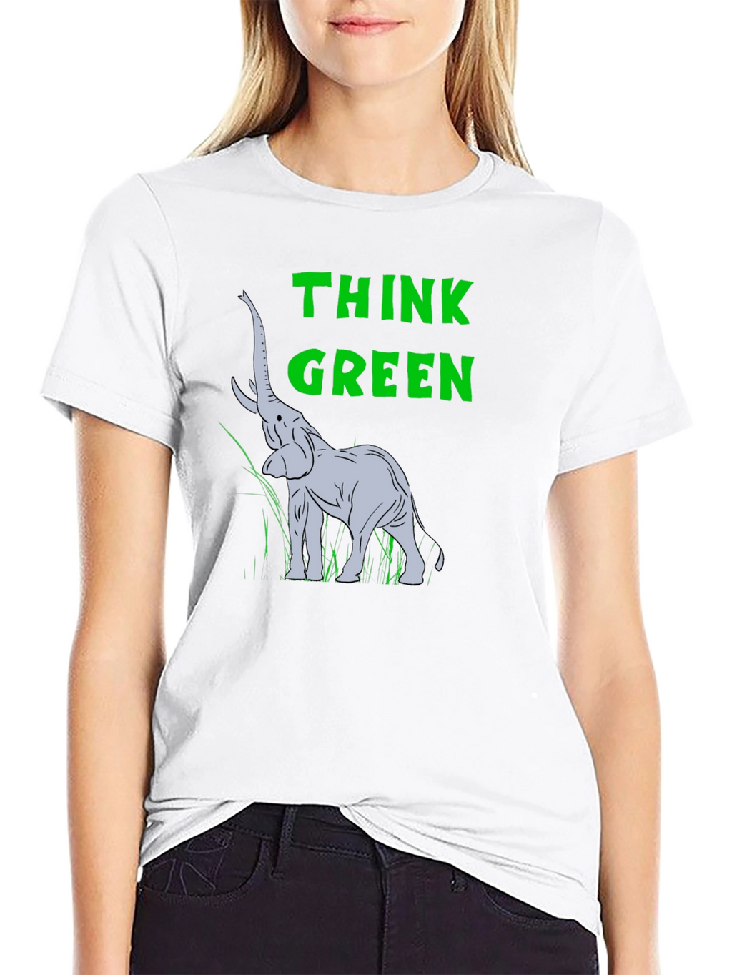 Think Green Elephant T-Shirt