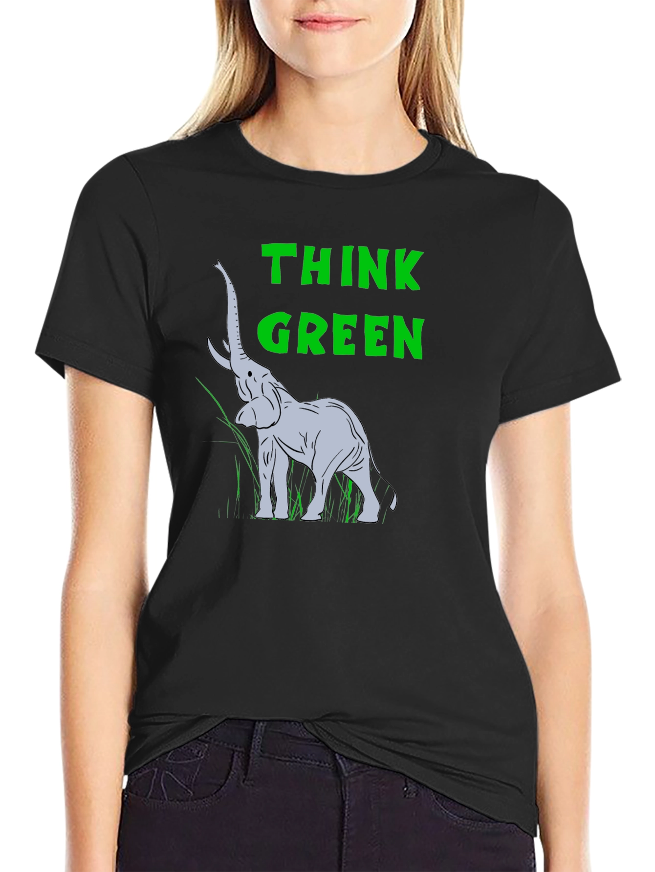 Think Green Elephant T-Shirt