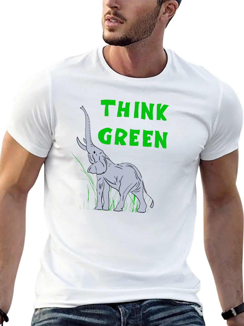 Think Green Elephant T-Shirt