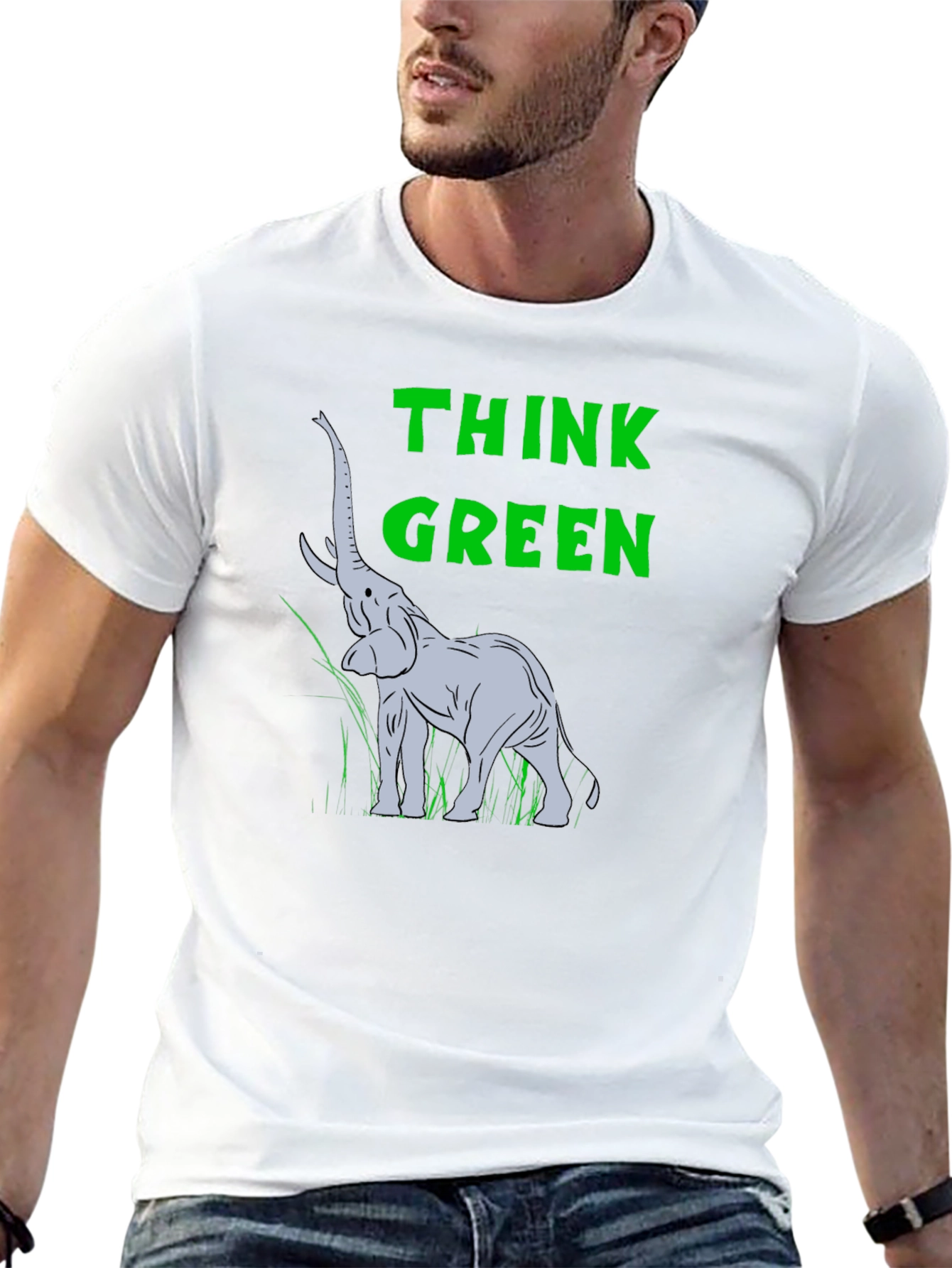 Think Green Elephant T-Shirt