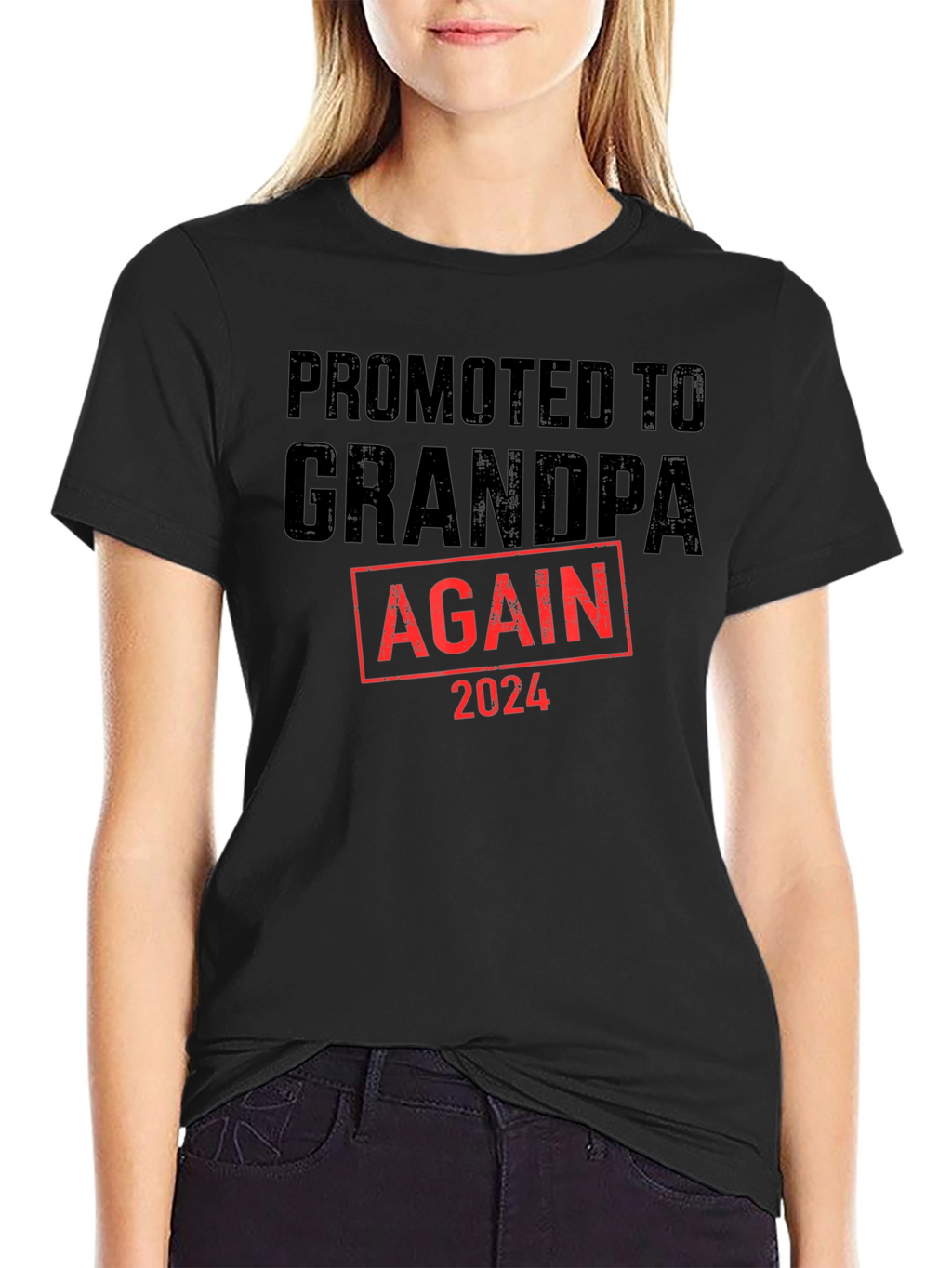 Promoted to Grandpa Again 2024 T-Shirt