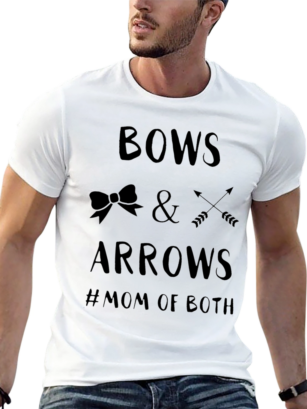 Bows & Arrows Mom of Both T-Shirt
