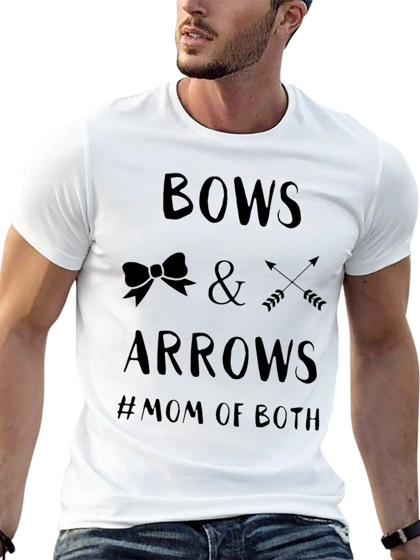 Bows & Arrows Mom of Both T-Shirt