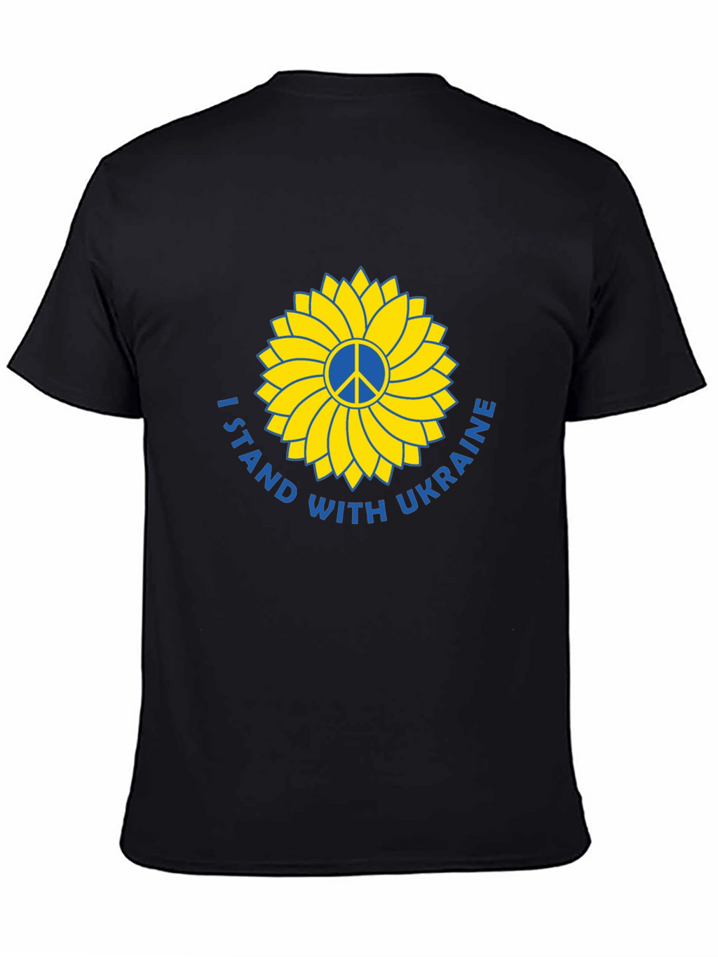 Ukraine Support T-Shirt Peace Sunflower Design