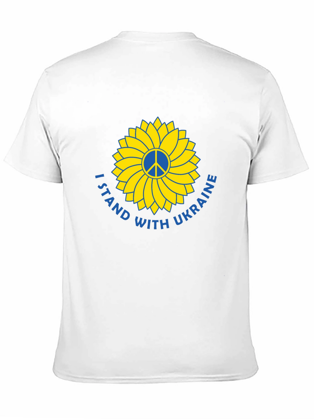Ukraine Support T-Shirt Peace Sunflower Design