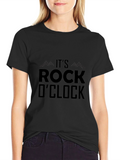 Its Rock OClock Black T-Shirt