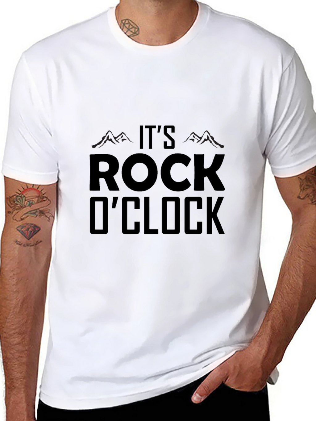 Its Rock OClock Black T-Shirt