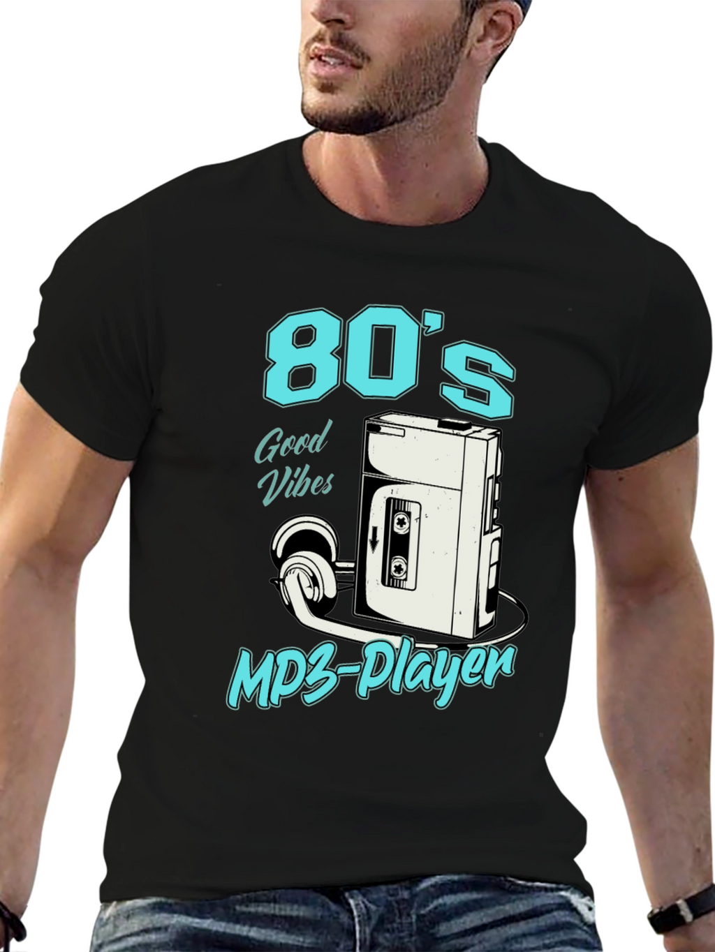 Retro 80s Cassette Player T-Shirt
