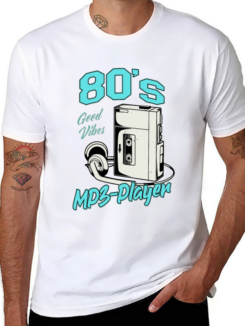 Retro 80s Cassette Player T-Shirt