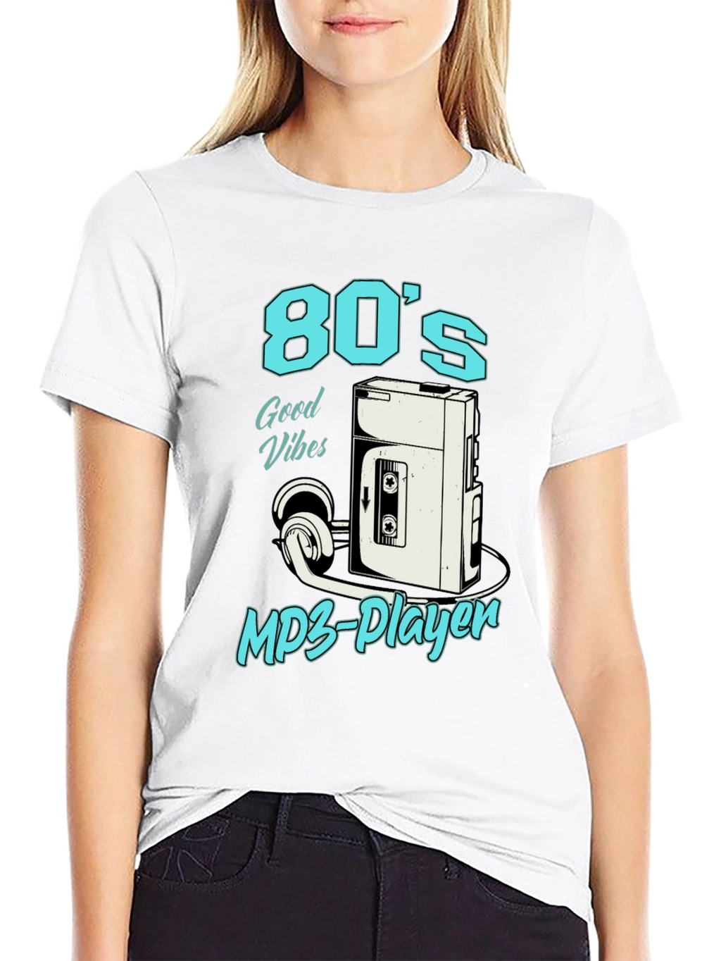 Retro 80s Cassette Player T-Shirt