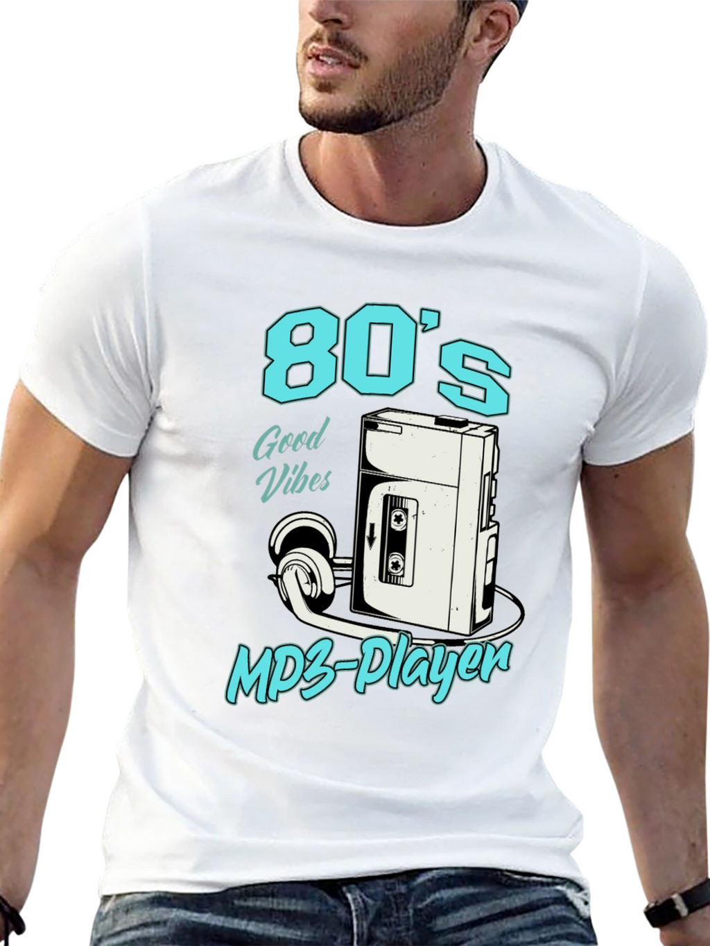Retro 80s Cassette Player T-Shirt