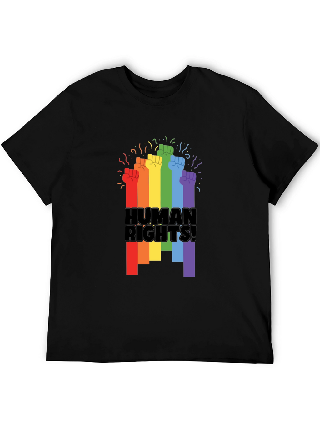 Human Rights Rainbow Fist T-Shirt