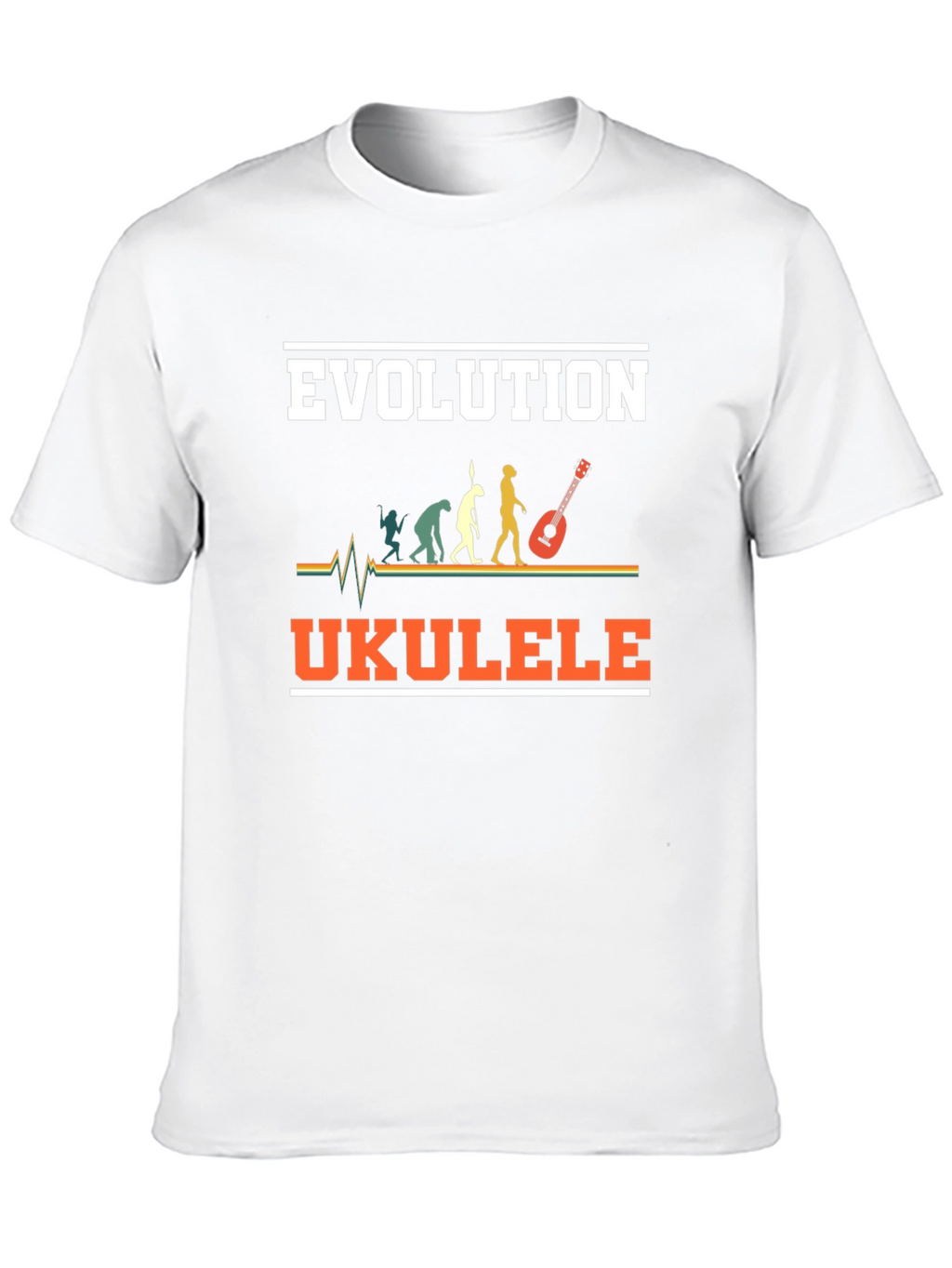 Evolution Ukulele T-Shirt Funny Musician Tee