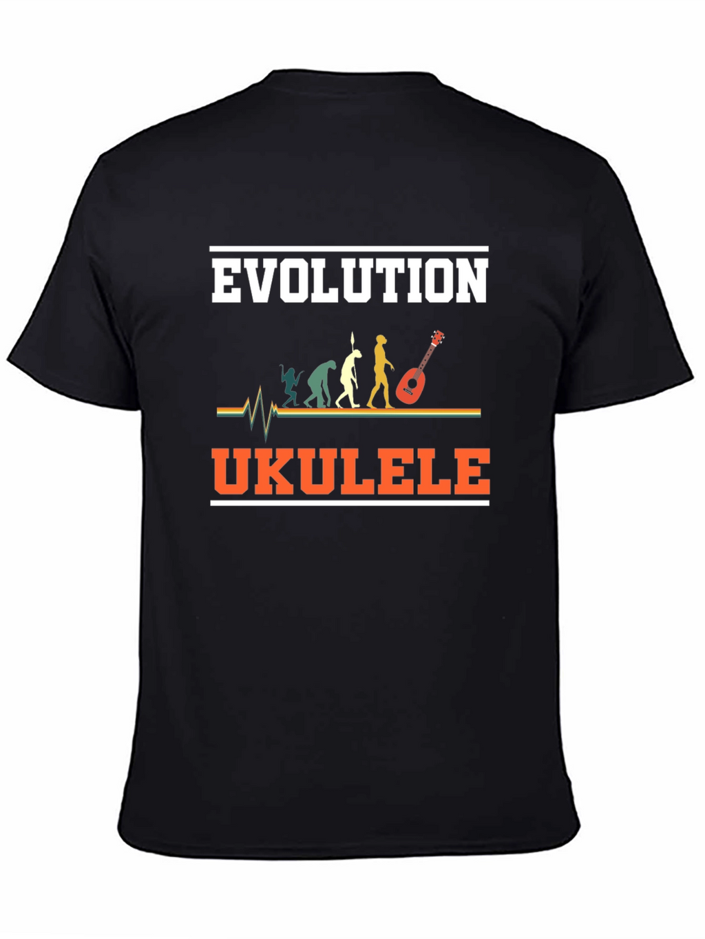 Evolution Ukulele T-Shirt Funny Musician Tee