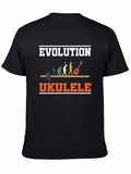 Evolution Ukulele T-Shirt Funny Musician Tee