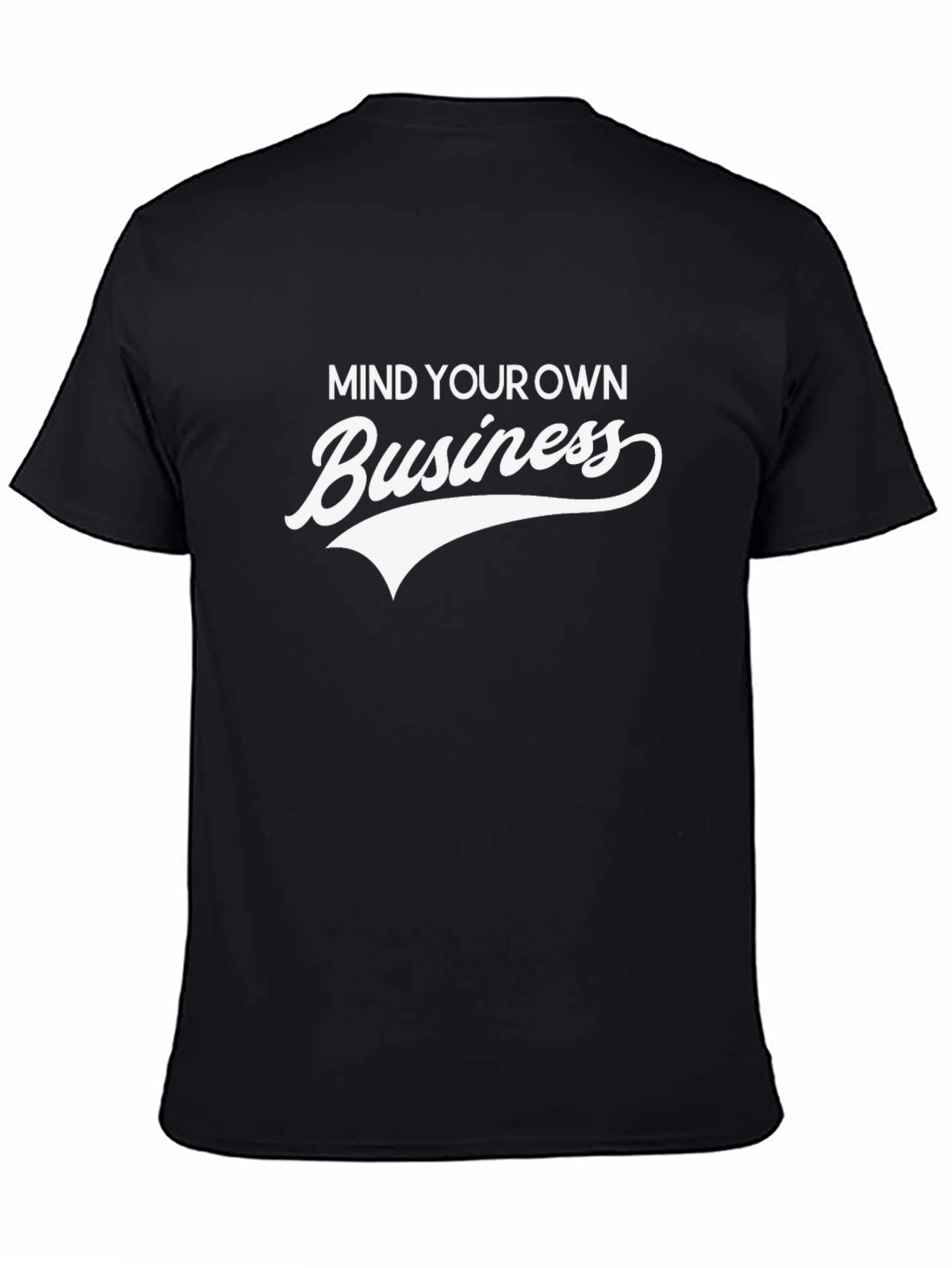 Mind Your Own Business Graphic Tee - Black
