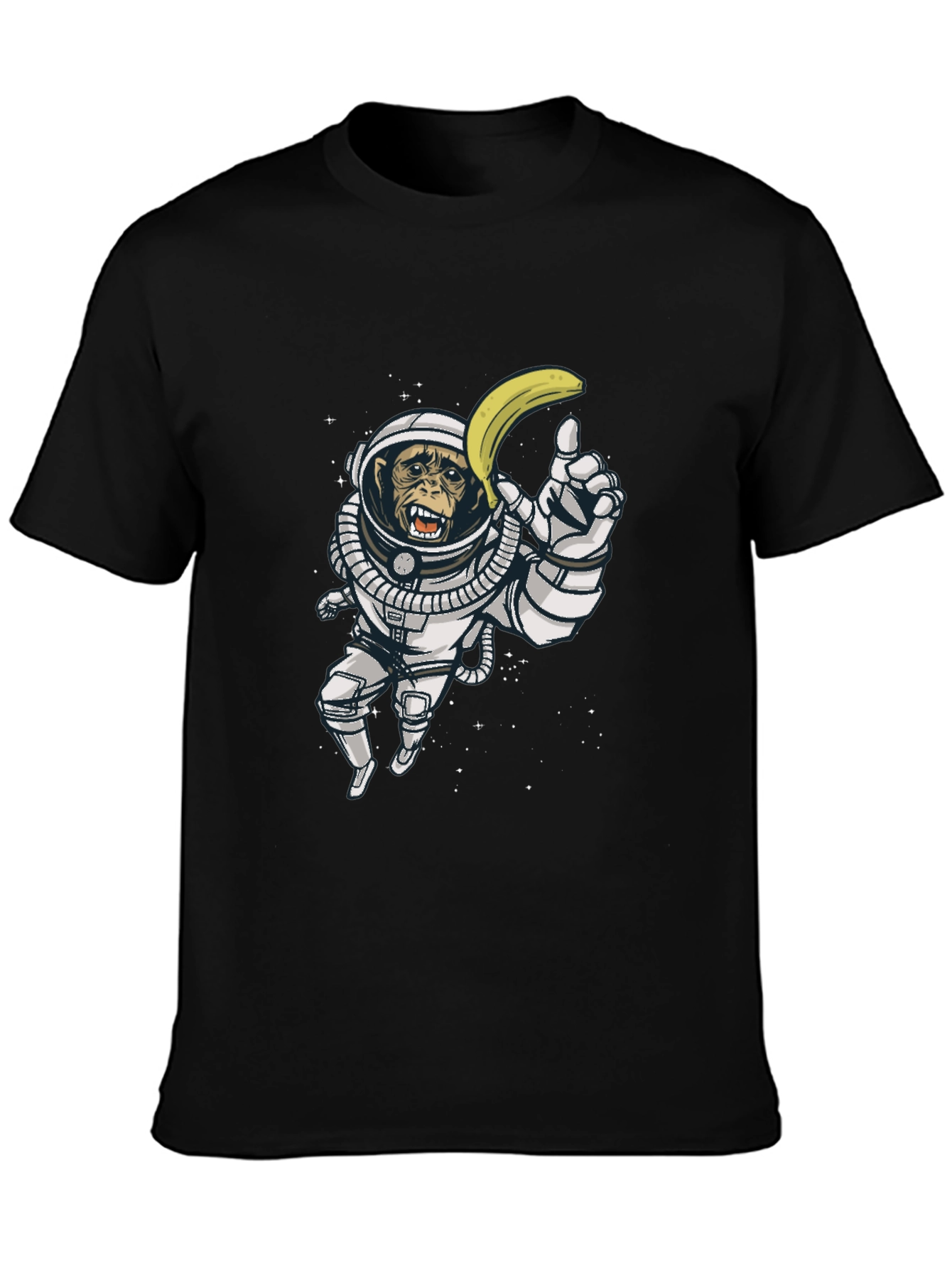 Ape Astronaut T-Shirt - Monkey in Space with Banana