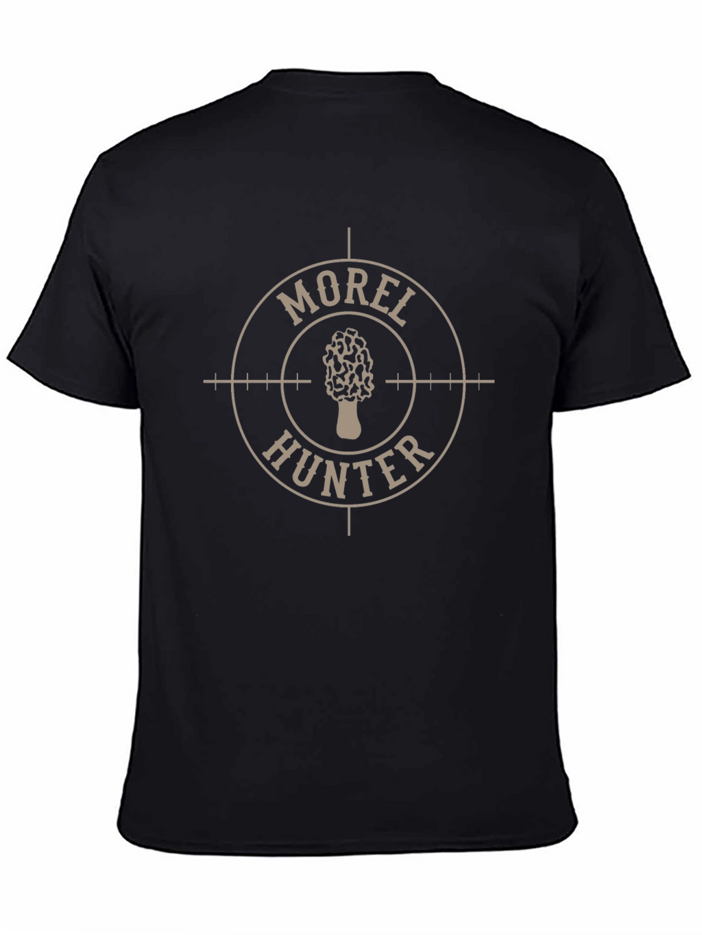 Morel Hunter T-Shirt - Black Graphic Tee
