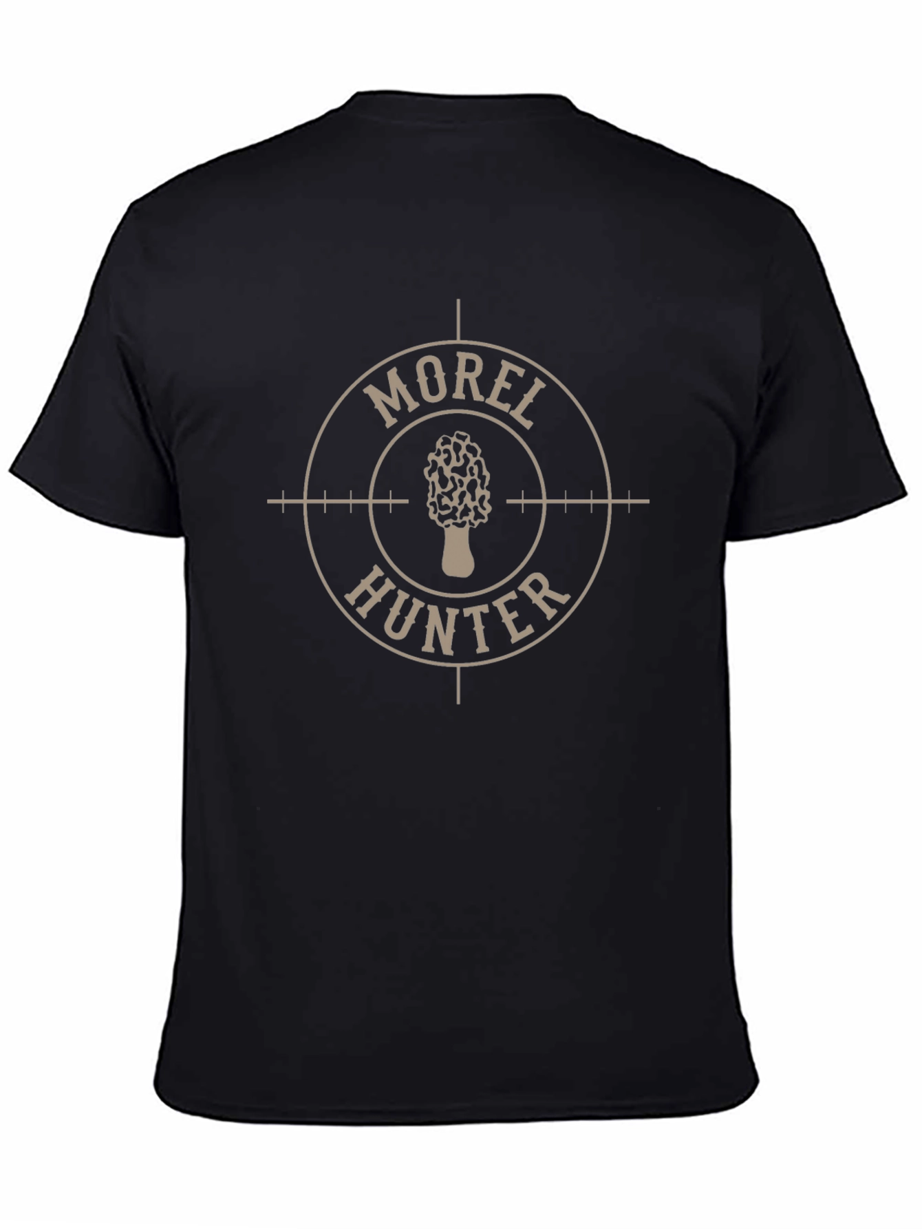 Morel Hunter T-Shirt - Black Graphic Tee