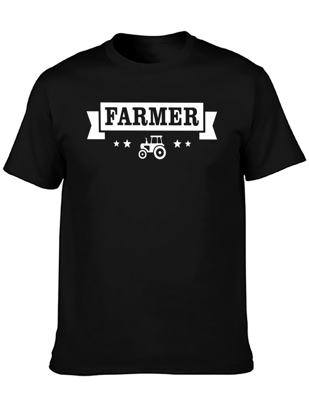 Farmer Graphic Tee - Black Cotton Blend