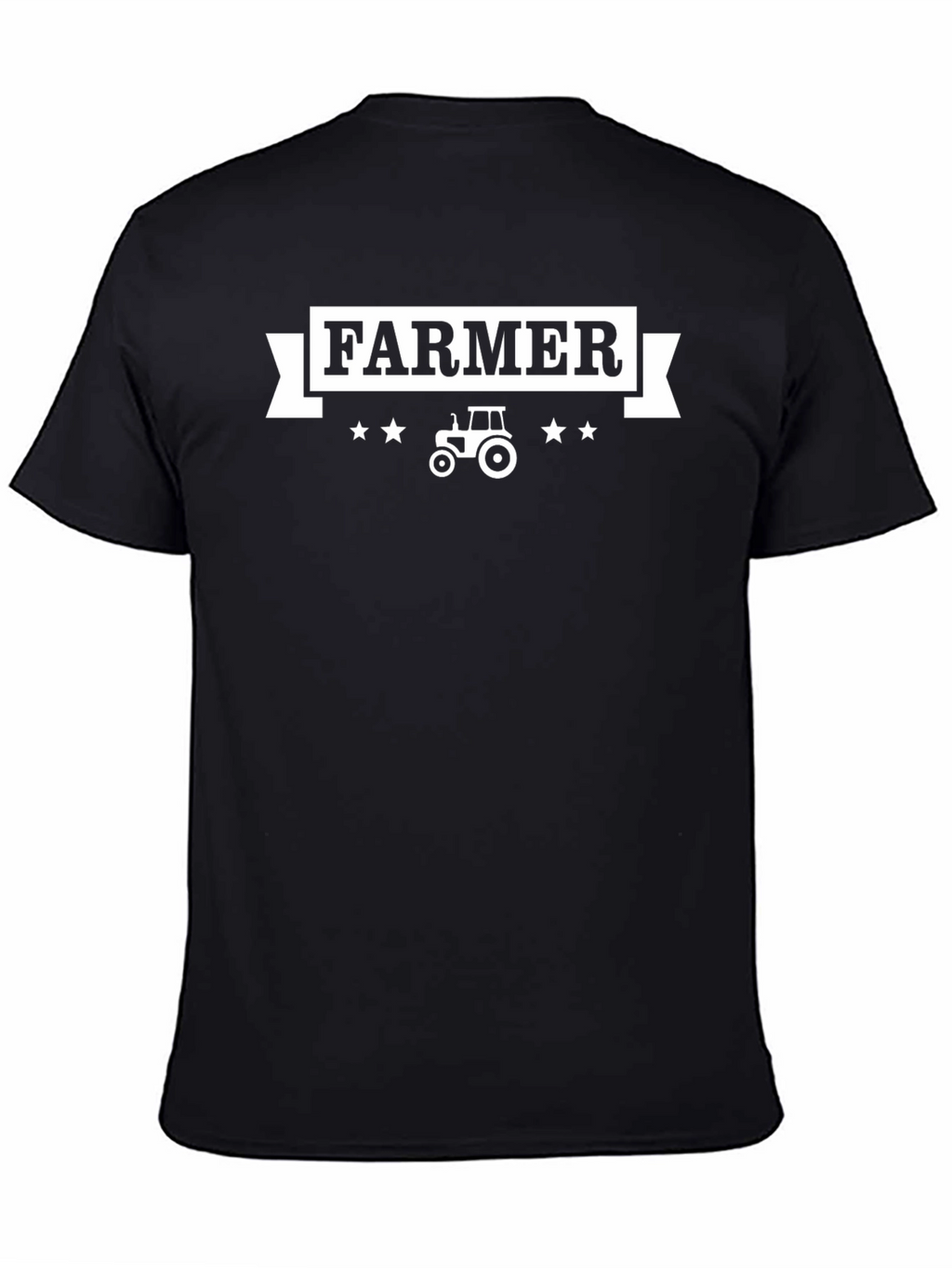 Farmer Graphic Tee - Black Cotton Blend