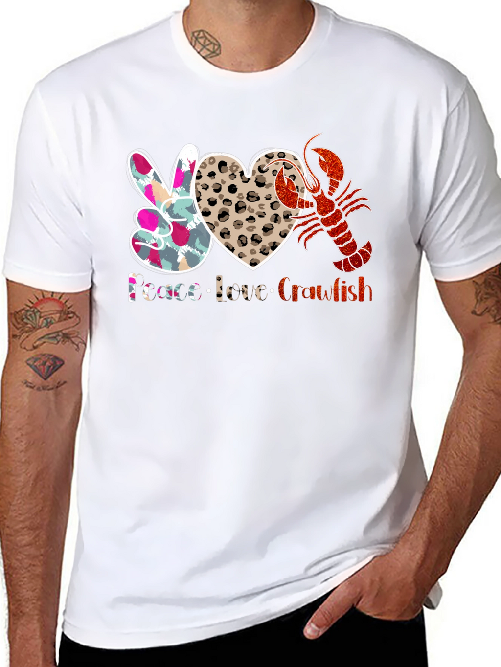Peace Love Crawfish T-Shirt